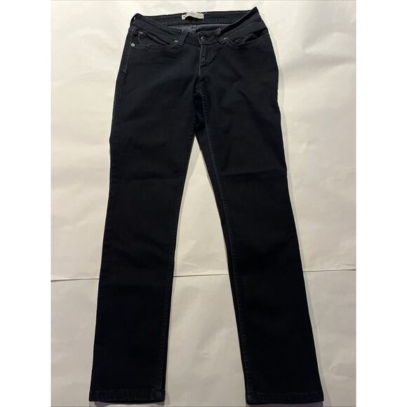 Levi’s 28x30 Black Denim Bold Curve Skinny Low Rise Bootcut Travel Jeans - Picture 2 of 16